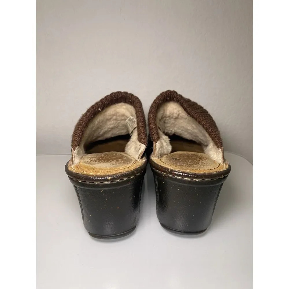 UGG Gael 3085 Brown Distressed Nubuck Leather Mules Wedges Slides Size 8 Used - Picture 4 of 16